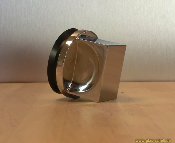 einseitig flächenbündiger Glastürgriff, für 8-10mm Glasstärke glanzverchromt