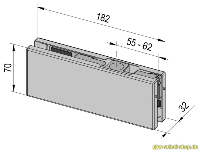 Alva Eckbeschlag PT20 plus in gebürstet (oben) gebürstet (Edelstahllook)