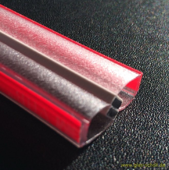 selbstklebende fluchtende 180 Grad Magnet-Duschdichtung (2500mm) 8-12mm Glas 