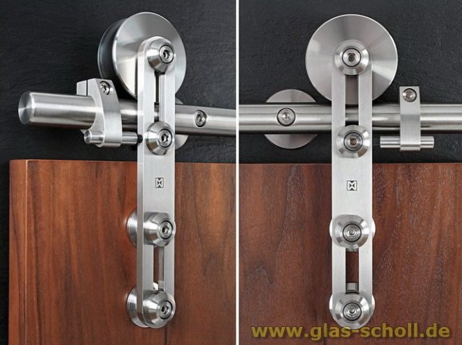 MWE ProTec Schiebetürsystem für Glastüren l=1990 d=25mm 