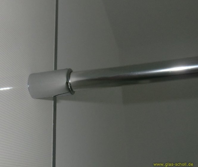 Runde Stabilisierungsstange GLAS-WAND Varianten 0,46-1,5m (kürzbar) 1,50m Alu-Spezialgebeizt glanzeloxiert