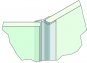 seitl. Dichtprofil mit gebogener Weichlippe 135° (2500mm) Duschdichtung 6-8mm Glas ÜBERLÄNGE 