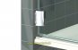 Pillango 90° Glas-Wand Duschtürband/- Anschlagband glanzverchromt