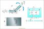 Flamea+ 135° extrastark Glas-Glas Pendel-Duschtürband (verdeckte Verschraubung) 