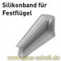 Boden-Wand-Profil mit Silikonband (U-Profil) silber matt