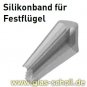 Boden-Wand-Profil mit Silikonband (U-Profil) silber matt