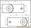 Artikelbild 7 des Artikels “Stabilisationsstangen-Set Square 12, Glas-Wand (kürzbar) 1,25 m Edelstahlfinish“