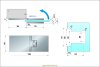 Artikelbild 7 des Artikels “Flamea+ 180° extrastark Glas-Wand Pendel-Duschtürband (verdeckte Verschraubung) “