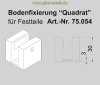 Artikelbild 7 des Artikels “eckiger Boden-/Deckenklemmhalter Quadrat DIESER ARTIKEL LÄUFT AUS glanzverchromt“