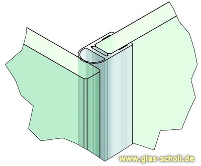 Streifdichtung (2500mm) Duschdichtung für 6-8mm Glas - ÜBERLÄNGE 