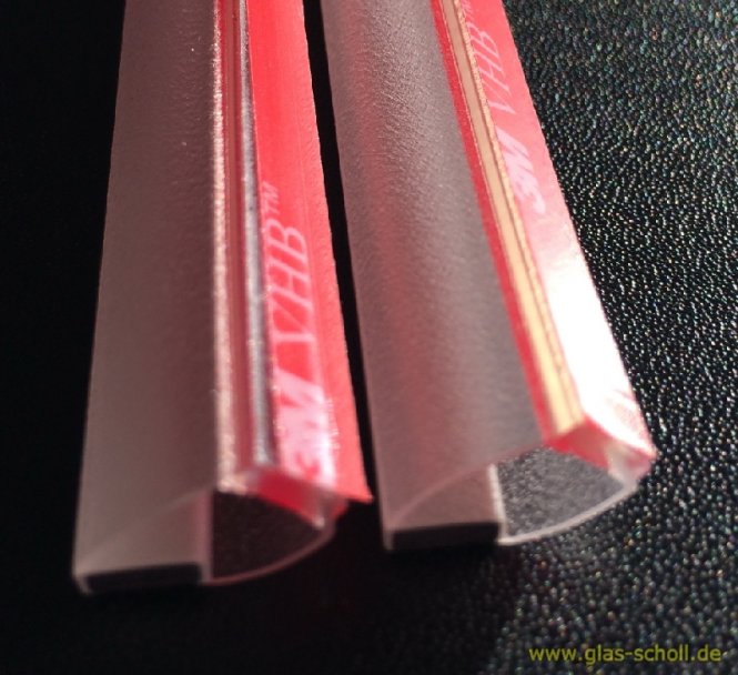 selbstklebende fluchtende 180 Grad Magnet-Duschdichtung (2500mm) 8-12mm Glas 