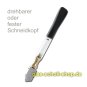 Silberschnitt® Öl-Glasschneider mit Öltank Kunststoff 3-12mm Drehbarer Schneidkopf 