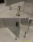 Edelstahl Boden-Glashalter für vertikale Glasbefestigung Edelstahl geschliffen