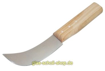 Bleimesser mit hellem Holzheft, Klingenlänge ca. 100mm 