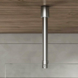 runde Decken-Stabilisierungsstange 250 mm GLAS-DECKE (kürzbar) SET - Edelstahl Design