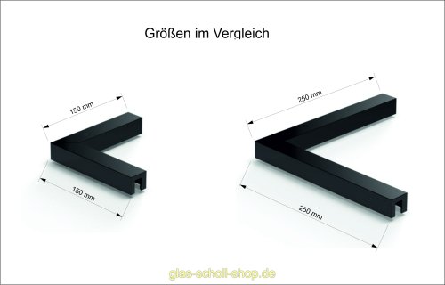 Artikelbild des Artikels “90° Stabilisierungswinkel Glas-Glas glanzverchromt 150x150 mm “
