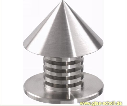 Artikelbild des Artikels “Edelstahl Griff zum aufkleben Kegelform “
