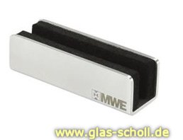 Artikelbild des Artikels “MWE Edelstahl Bodenführung Glas b=70 für 10mm Glasstärke“