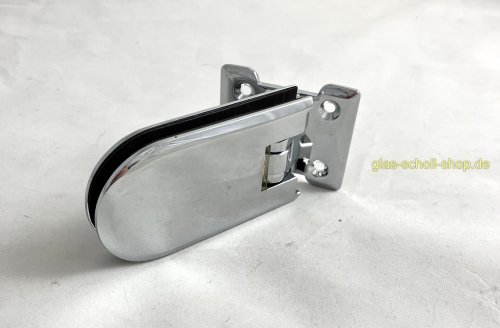 Artikelbild des Artikels “Romana Glas-Wand 90° Pendel Duschtürband beidseitige Anschraubplatte Glanzchrom PAAR/2Stück SONDERPOSTEN glanzverchromt“