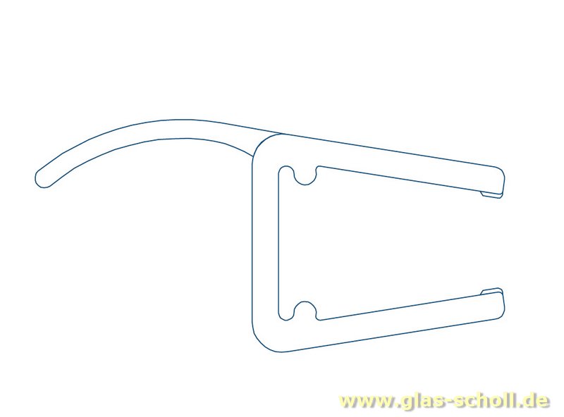 Artikelbild 1 des Artikels “Mitteldichtprofil mit Weichlippe (2500mm) Duschdichtung 6-8mm Glas-ÜBERLÄNGE “