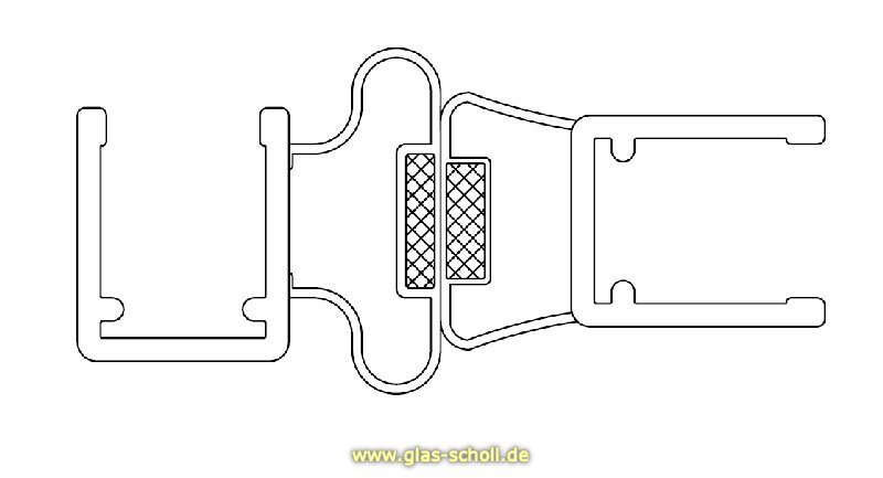 Glas Scholl Webshop, Dichtprofil 11mm für Schiebetüren mit Lippe (2500mm)  Duschdichtung 6-8mm Glas -ÜBERLÄNGE