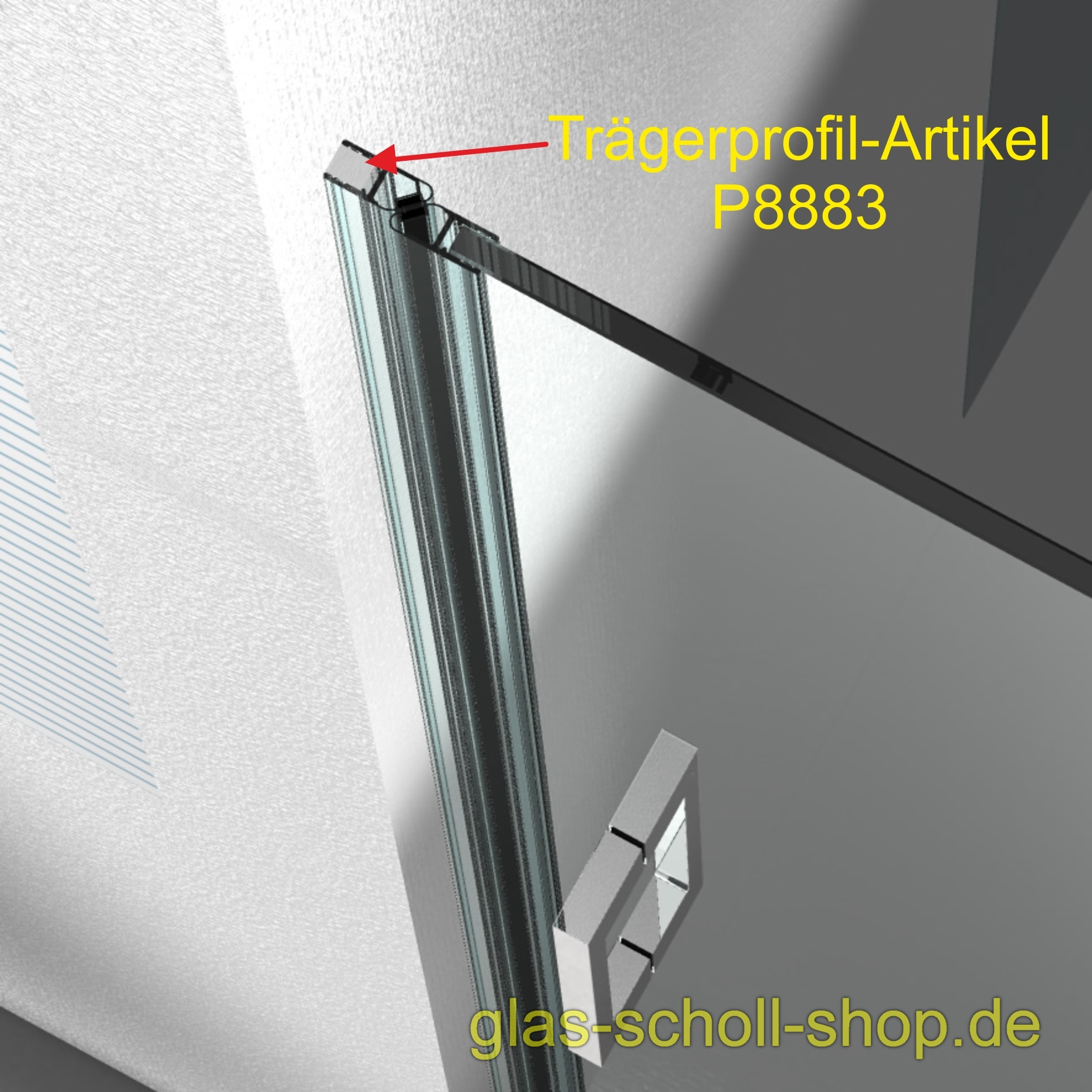 Glas Scholl Webshop, Dichtprofil 11mm für Schiebetüren mit Lippe (2500mm)  Duschdichtung 6-8mm Glas -ÜBERLÄNGE