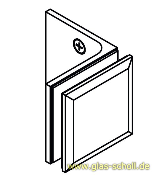 Artikelbild 3 des Artikels “Milano 90° Glas-Wand Winkelhalter (ohne Schraubenabdeckplatte) glanzverchromt“