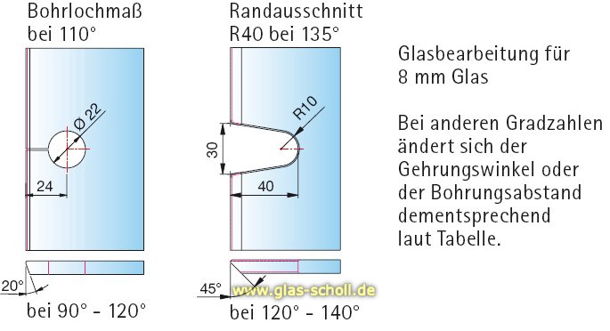 Artikelbild 4 des Artikels “Pontere 90°-140°Glas-Wand Winkelverbinder (verstellbare Winkelgradzahl) glanzverchromt“