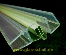 Glas Scholl Webshop, selbstklebende 90 Grad Magnet-Eck-Duschdichtung  (2500mm) 8-12mm Glas