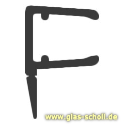 Dichtprofil 11mm für Schiebetüren mit Lippe (2500mm) Duschdichtung 6-8mm  Glas -ÜBERLÄNGE