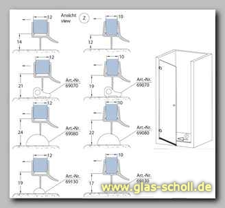 Glas Scholl Webshop, Dichtprofil 11mm für Schiebetüren mit Lippe (2500mm)  Duschdichtung 6-8mm Glas -ÜBERLÄNGE