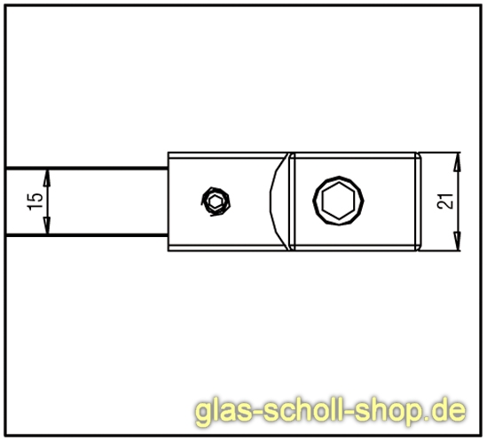 Glas Scholl Webshop Filigrane Quadratische Stabilisierungsstange 15x15 Glas Glas Kurzbar 1000 Mm Geburstet Artikel Rund Ums Glas Online Kaufen